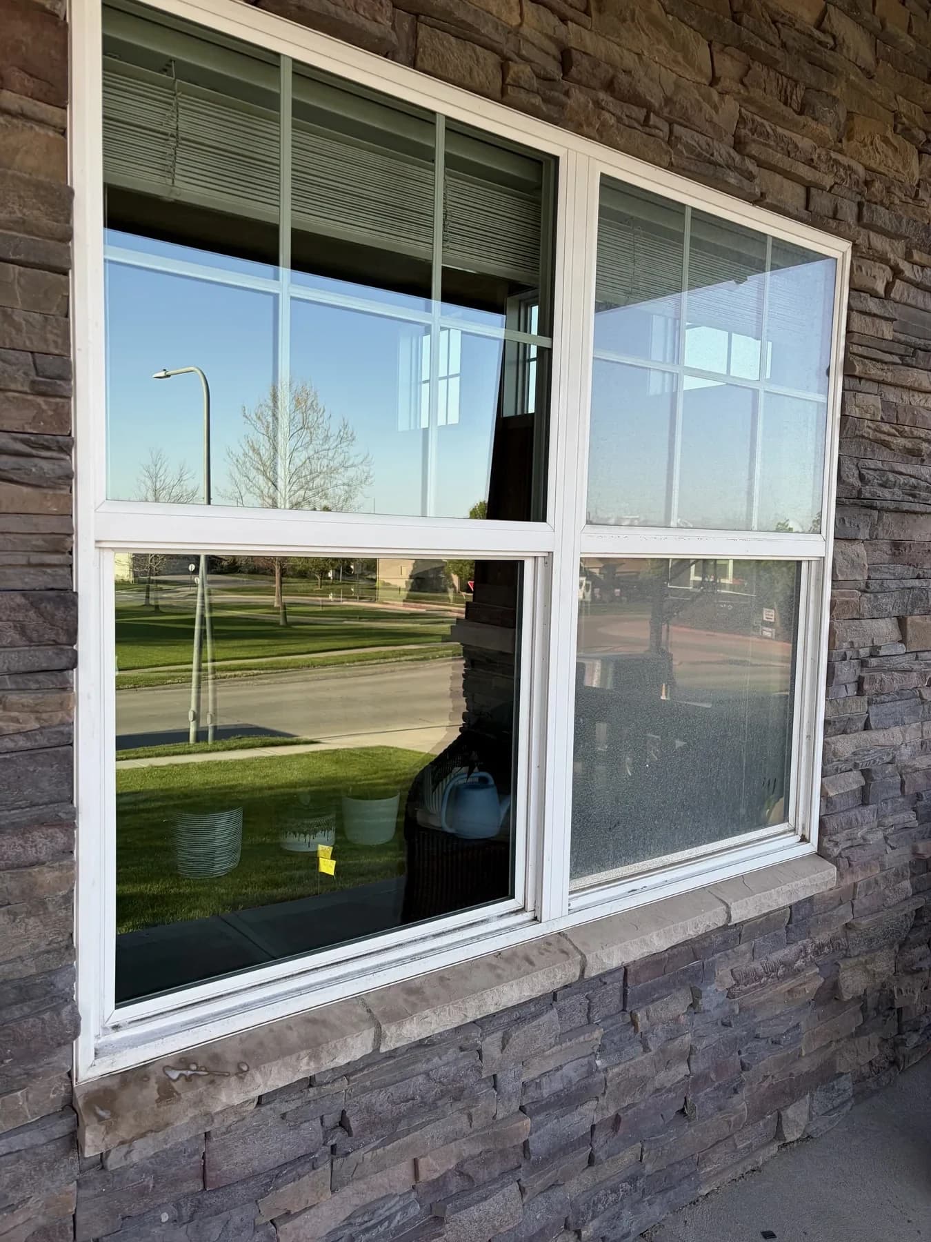 Skylight and roof window cleaning on an Omaha home